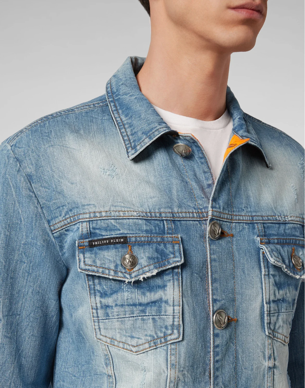 Denim Jacket Clouds, цвет: Голубой