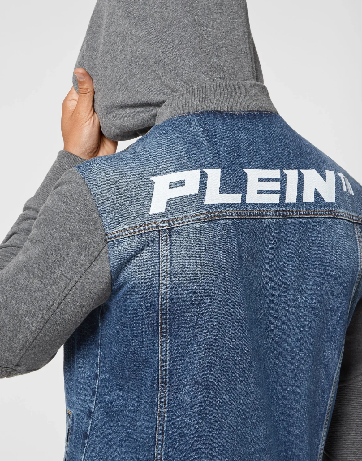 Hoodie Denim Jacket, цвет: Синий
