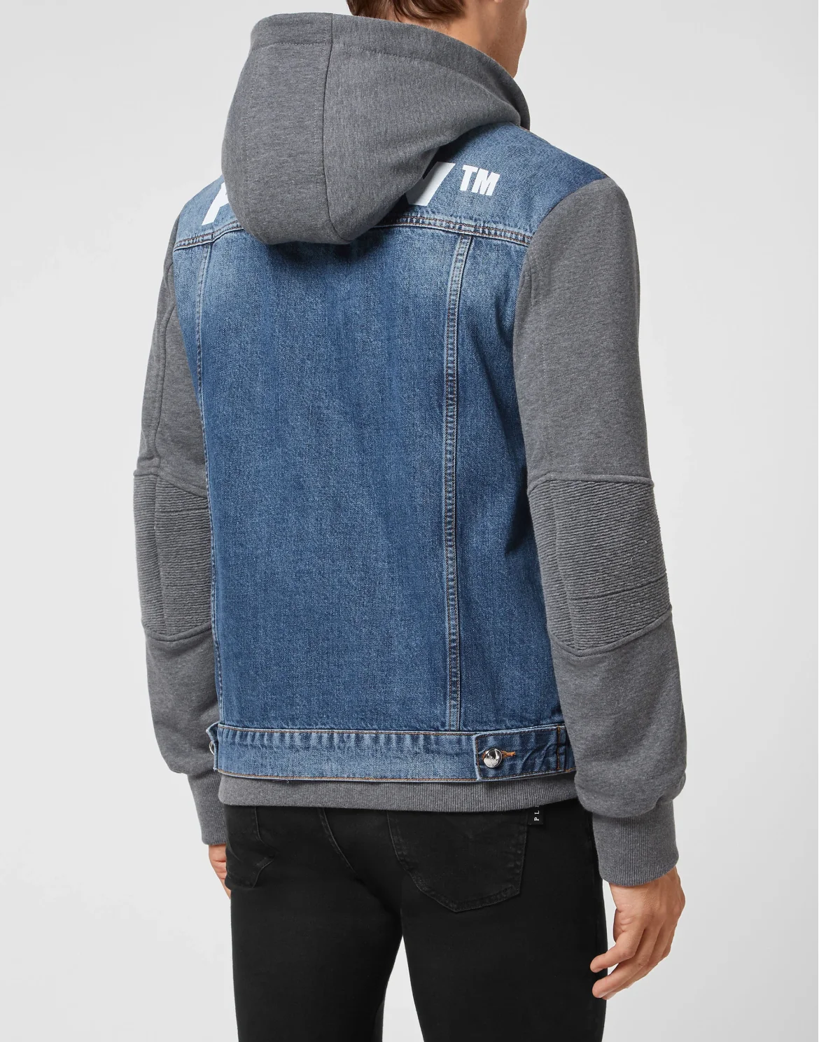 Hoodie Denim Jacket, цвет: Синий