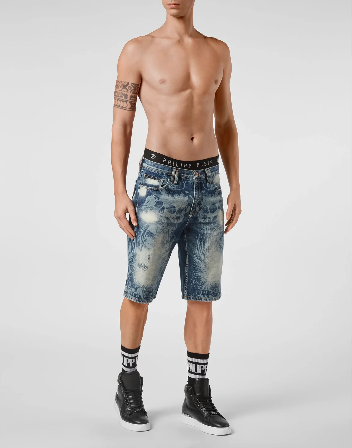 Bermuda St. Tropez Fit Tattoo, цвет: Синий