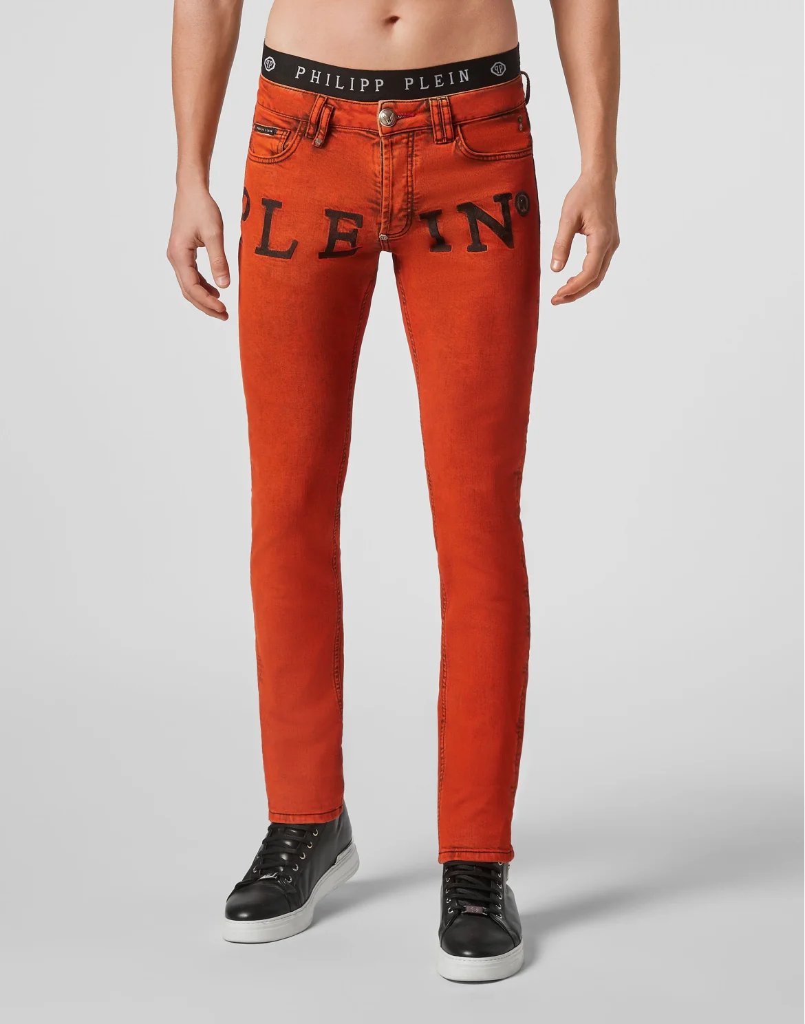 Super Straight Cut Colorful Iconic Plein, цвет: Оранжевый