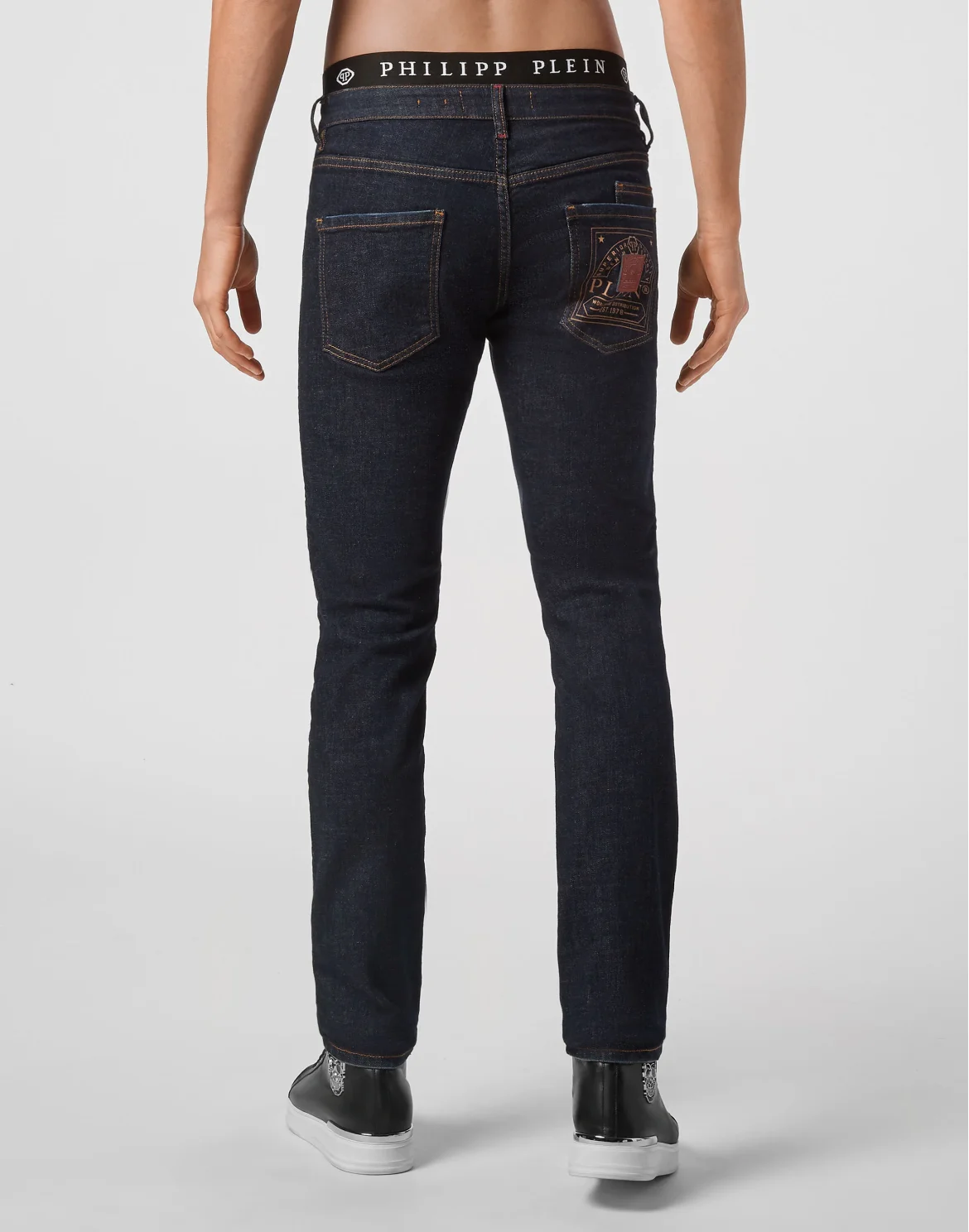 Super Straight Cut Iconic Plein, цвет: Синий