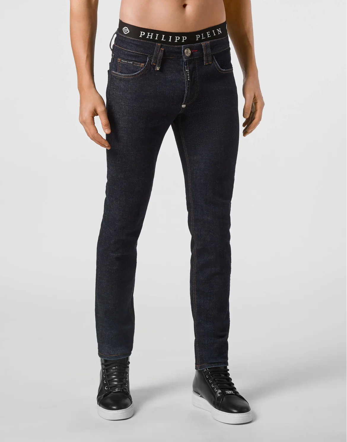 Super Straight Cut Iconic Plein, цвет: Синий