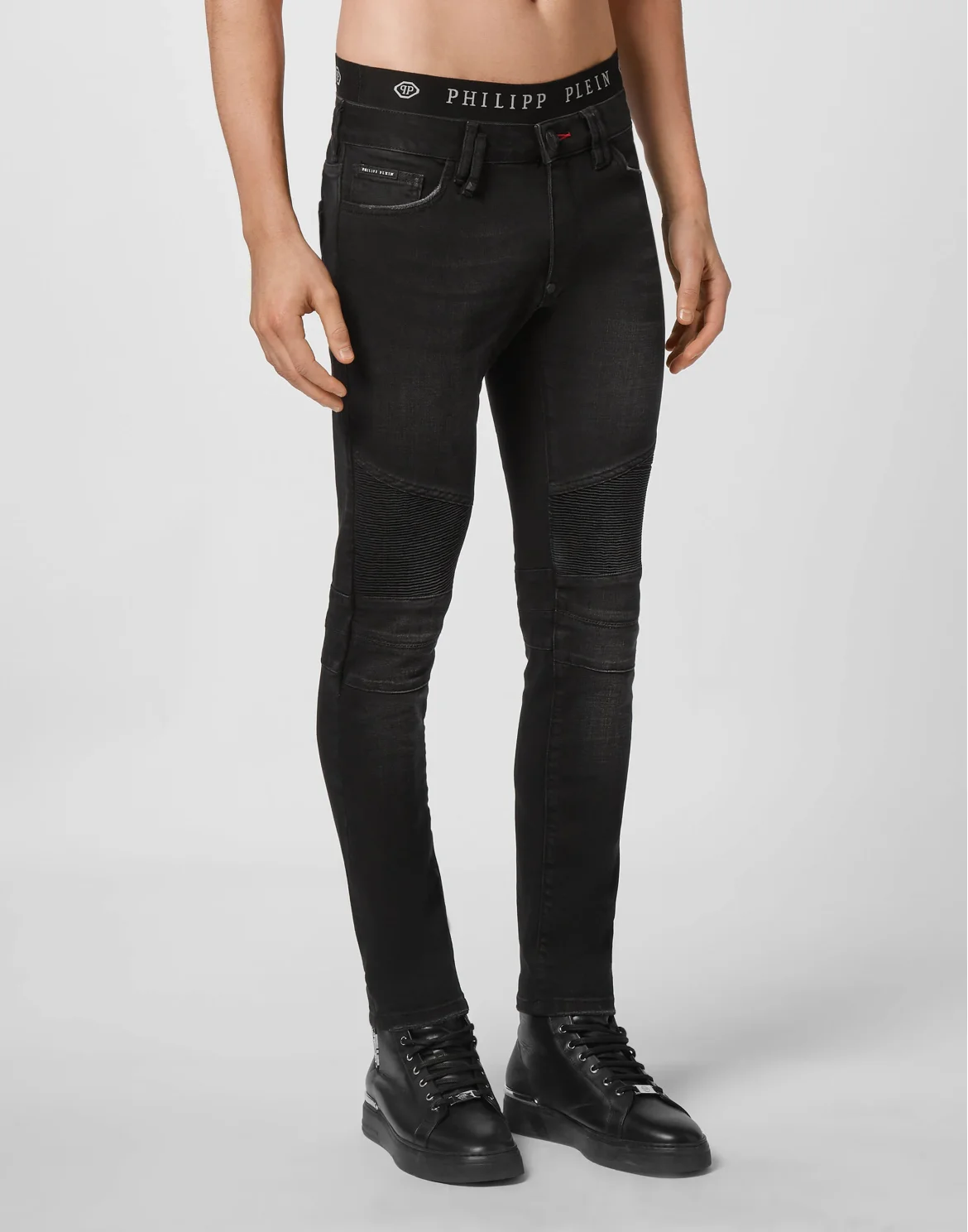 Biker Slim Fit Istitutional, цвет: Черный