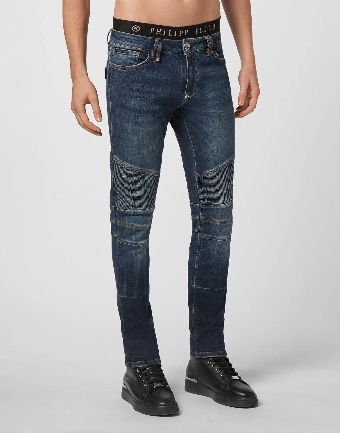 Biker Slim Fit Istitutional, цвет: Синий