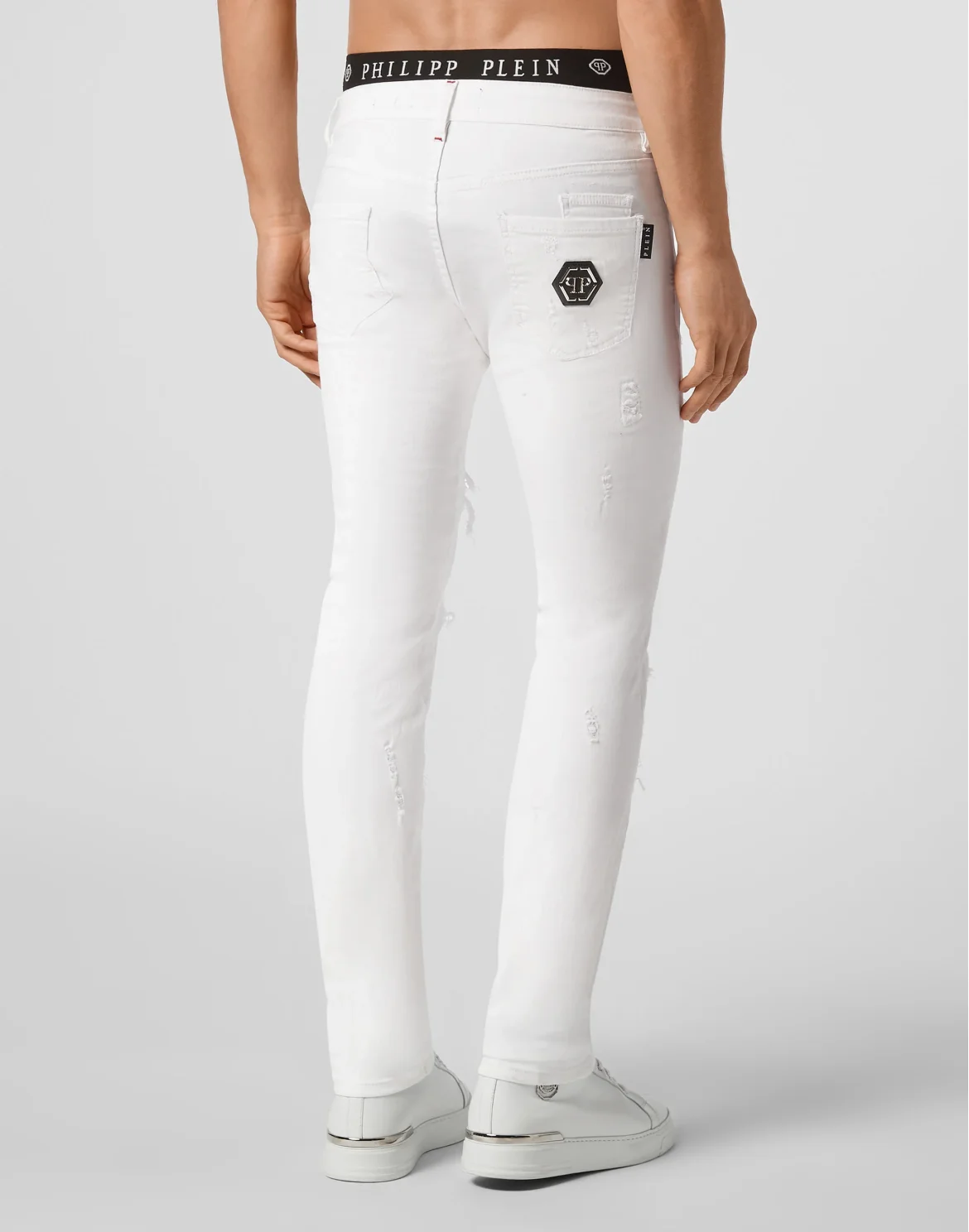 Super Straight Cut Iconic Plein, цвет: Белый