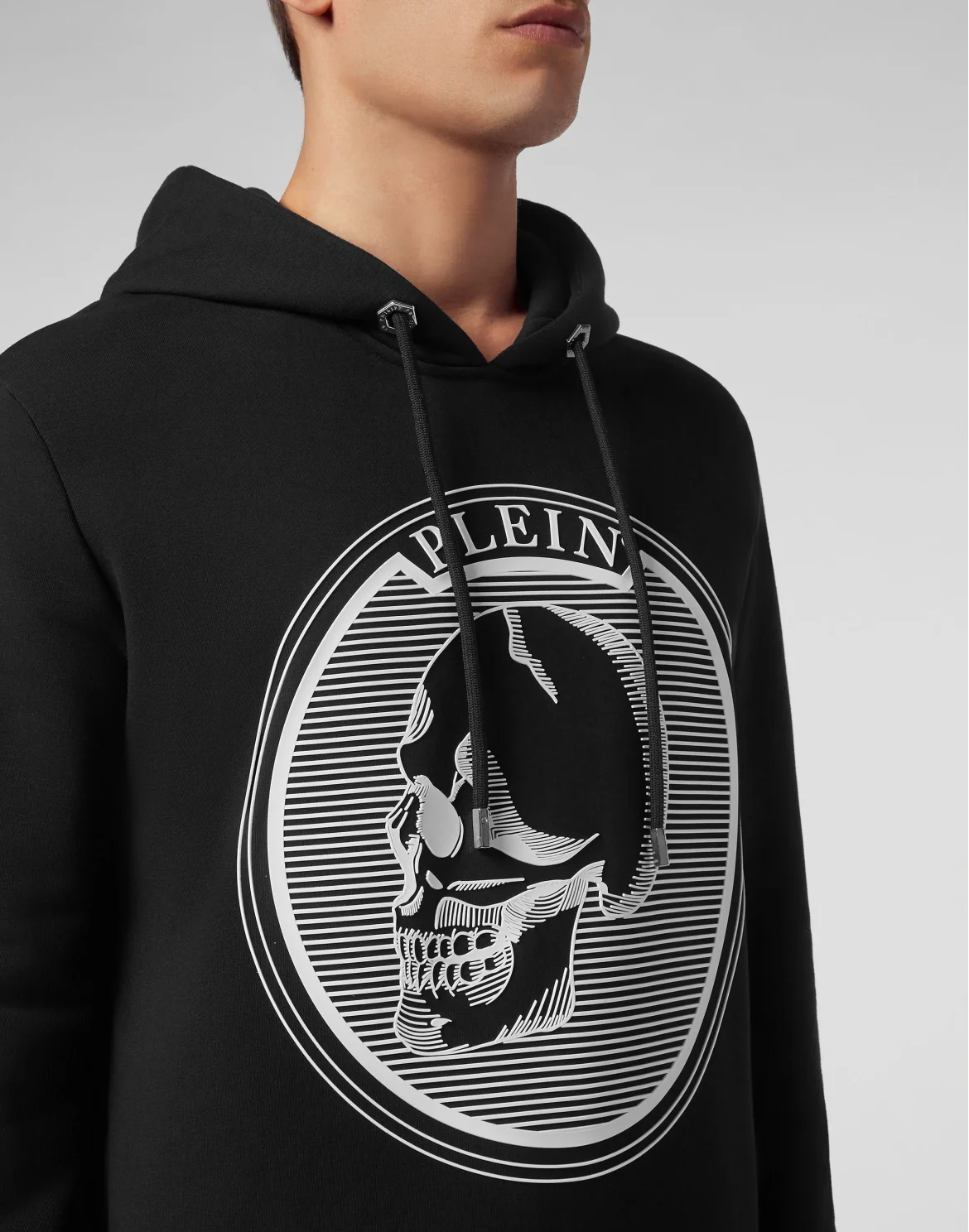 Hoodie sweatshirt Outline Skull, цвет: Черный
