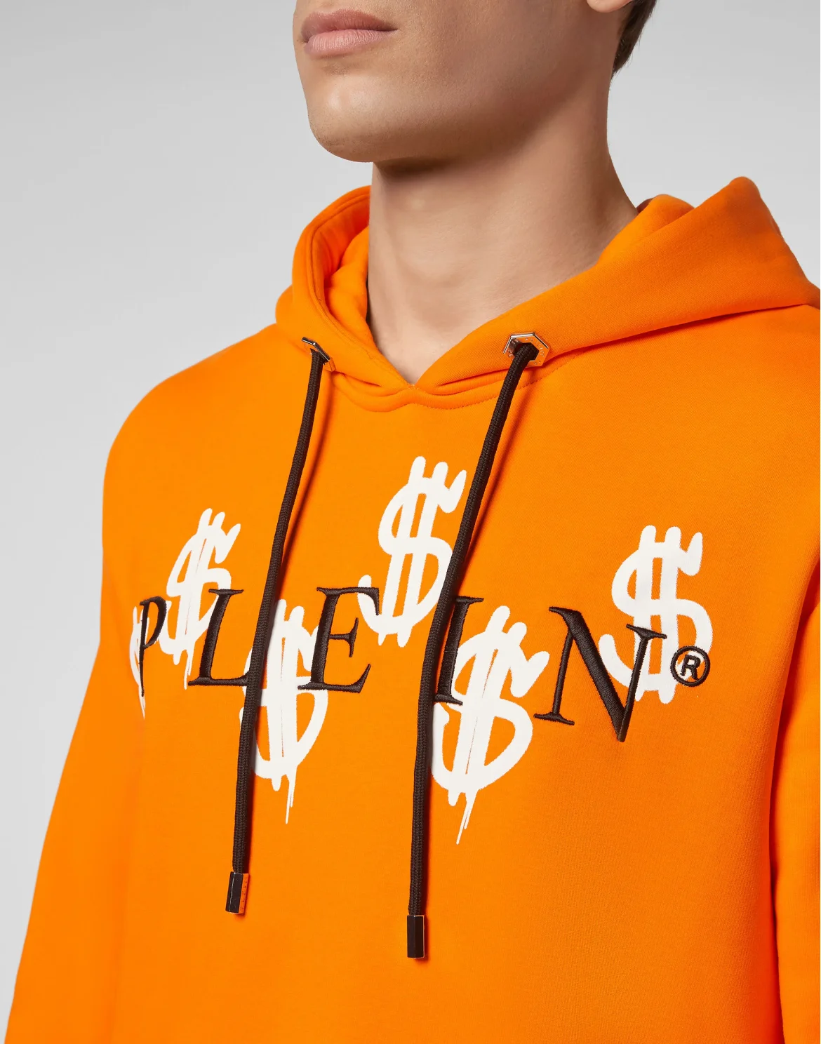 Hoodie sweatshirt Plein Legend, цвет: Оранжевый