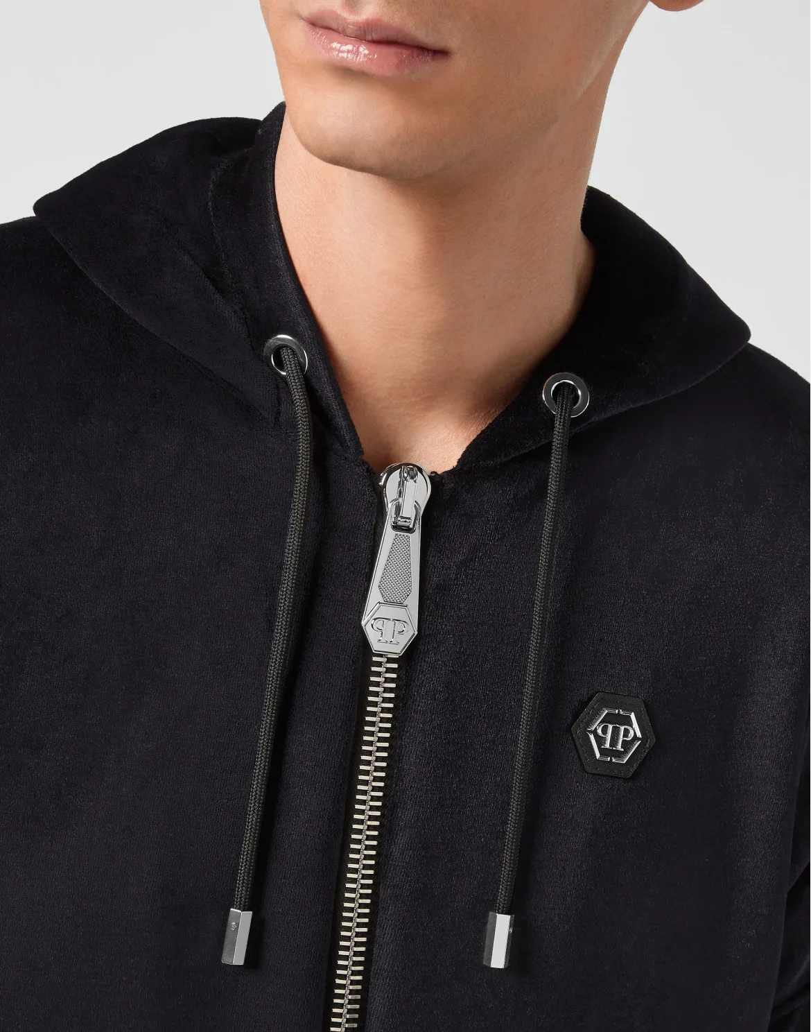 Hoodie Sweatjacket Iconic Plein, цвет: Синий
