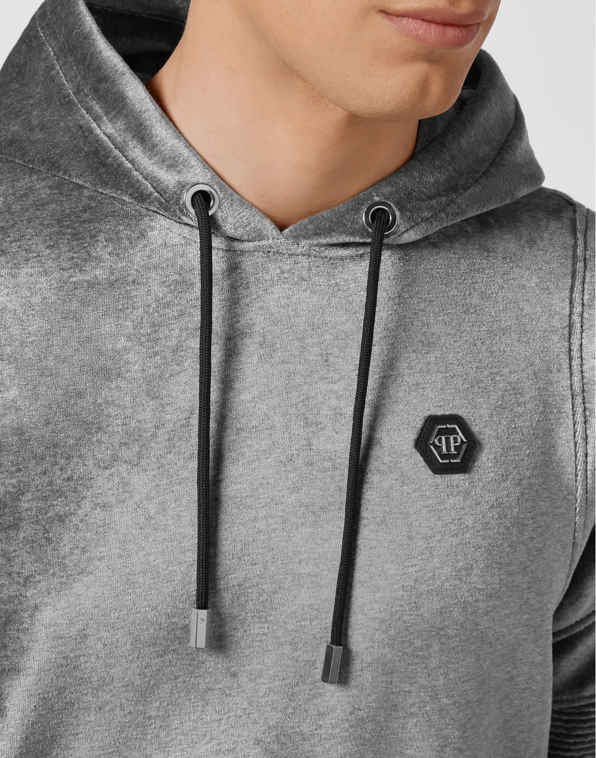 Hoodie sweatshirt Iconic Plein, цвет: Серый