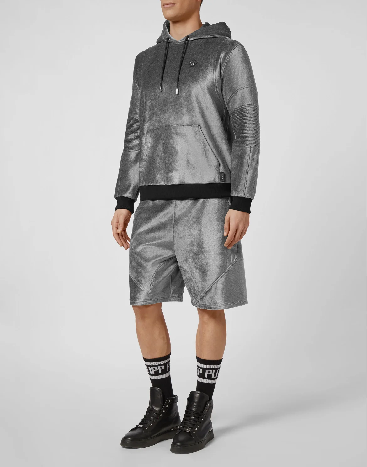 Hoodie sweatshirt Iconic Plein, цвет: Серый