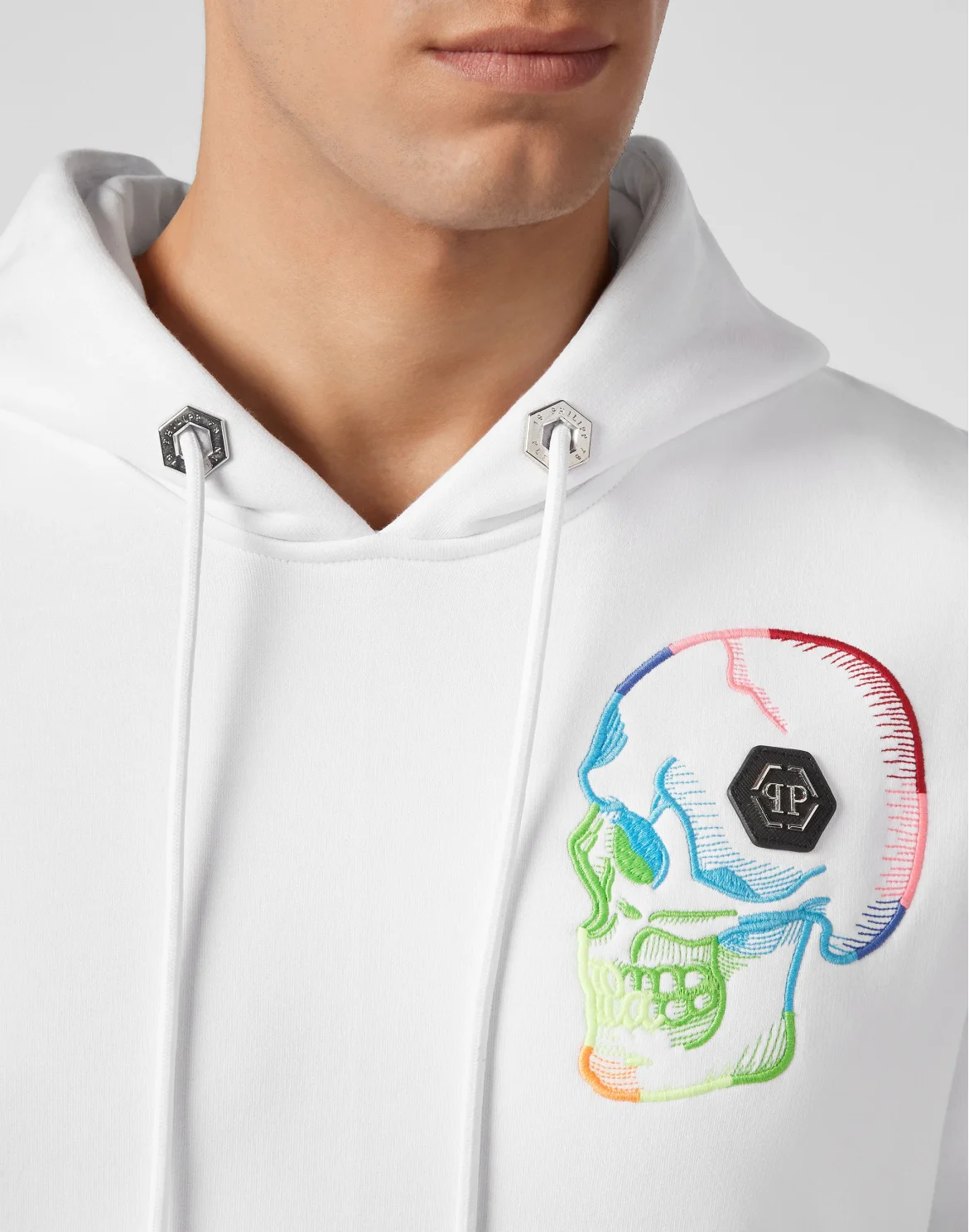 Hoodie sweatshirt Skull, цвет: Белый