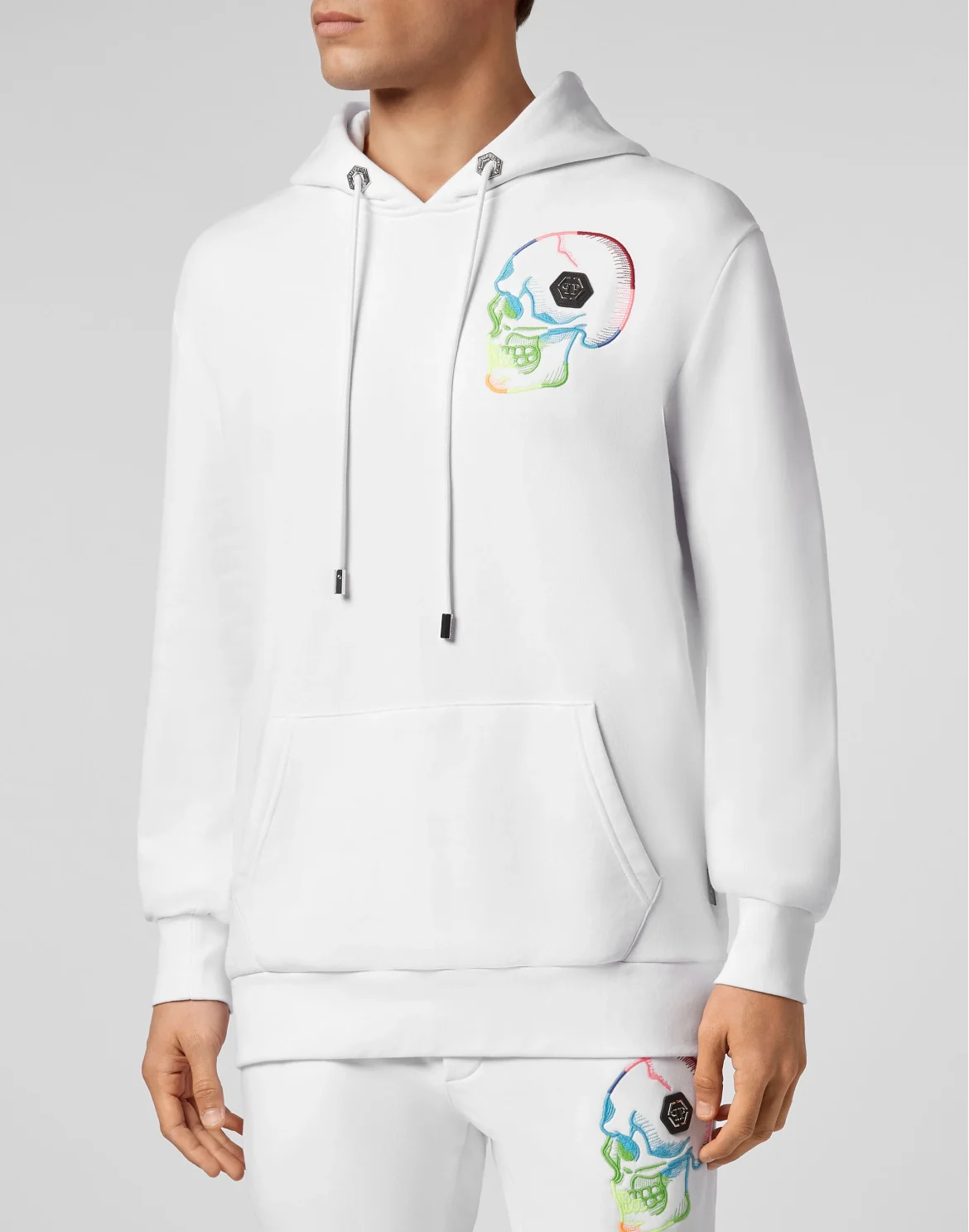 Hoodie sweatshirt Skull, цвет: Белый