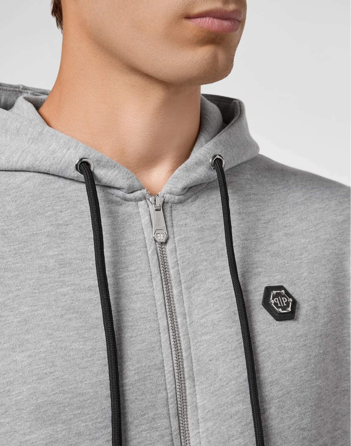 Hoodie Sweatjacket Full Zip, цвет: Серый