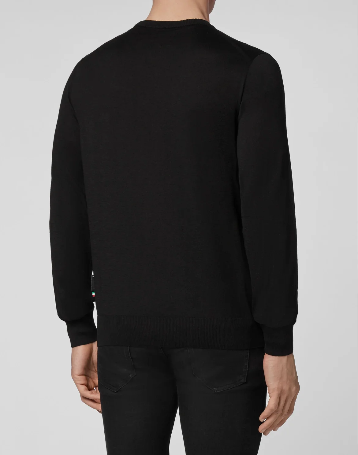 Pullover Round Neck LS Iconic Plein, цвет: Черный