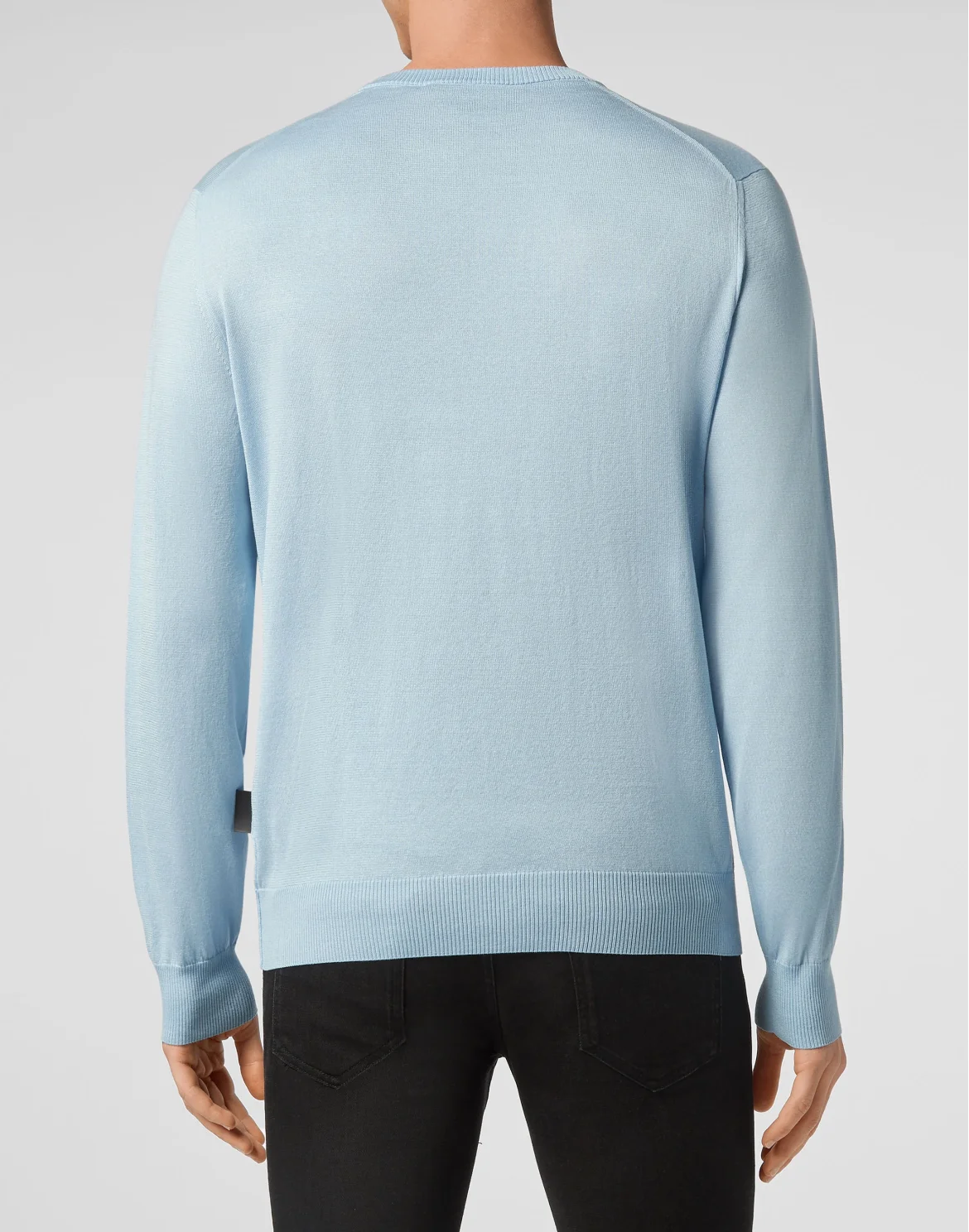 Pullover Round Neck LS Iconic Plein, цвет: Голубой