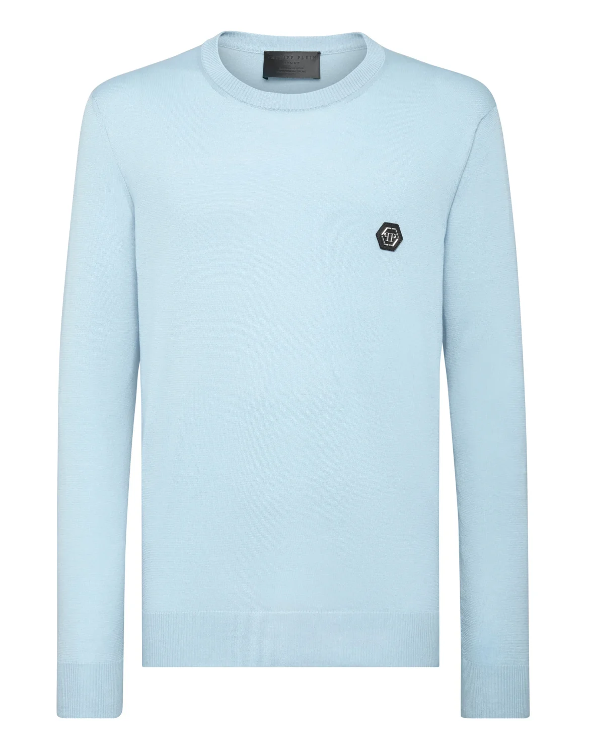 Pullover Round Neck LS Iconic Plein, цвет: Голубой