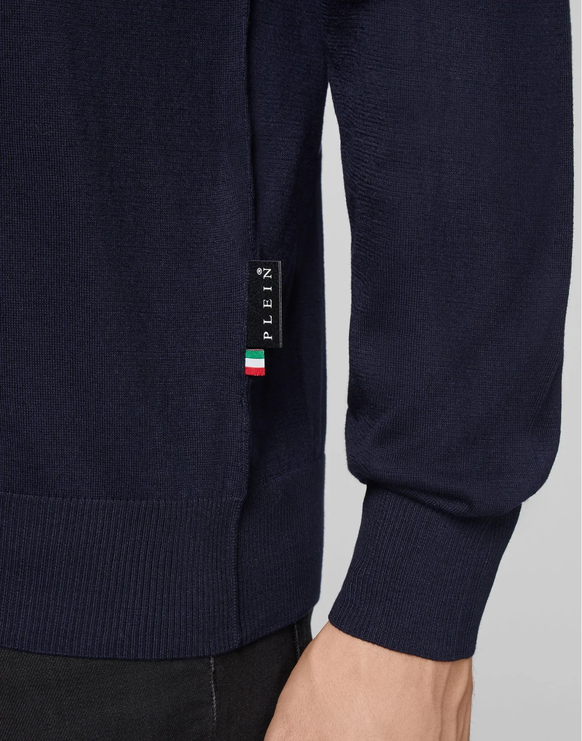 Pullover Round Neck LS Iconic Plein, цвет: Синий