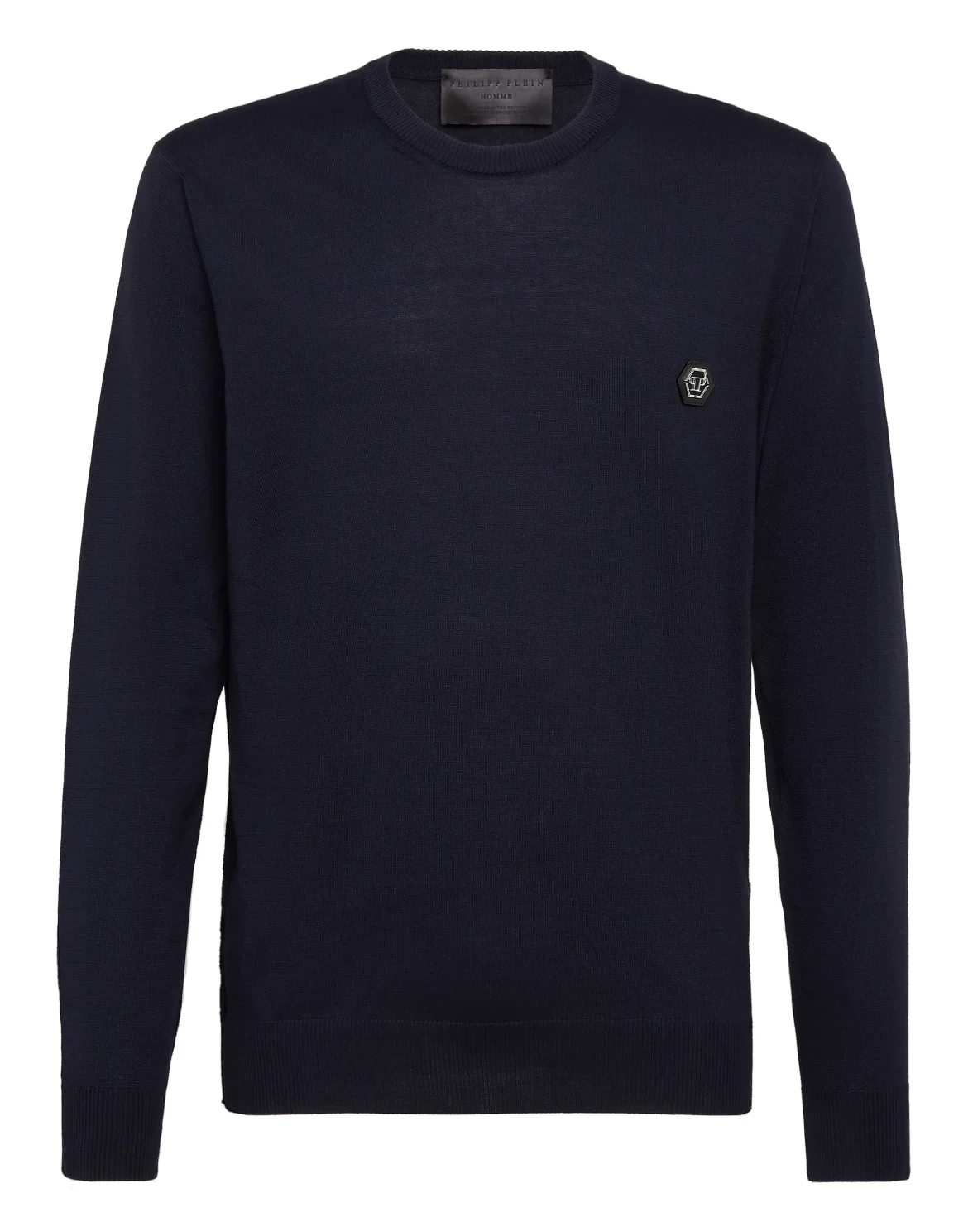Pullover Round Neck LS Iconic Plein, цвет: Синий