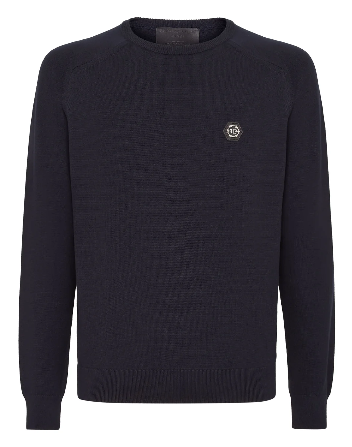Cotton Pullover Round Neck LS, цвет: Синий