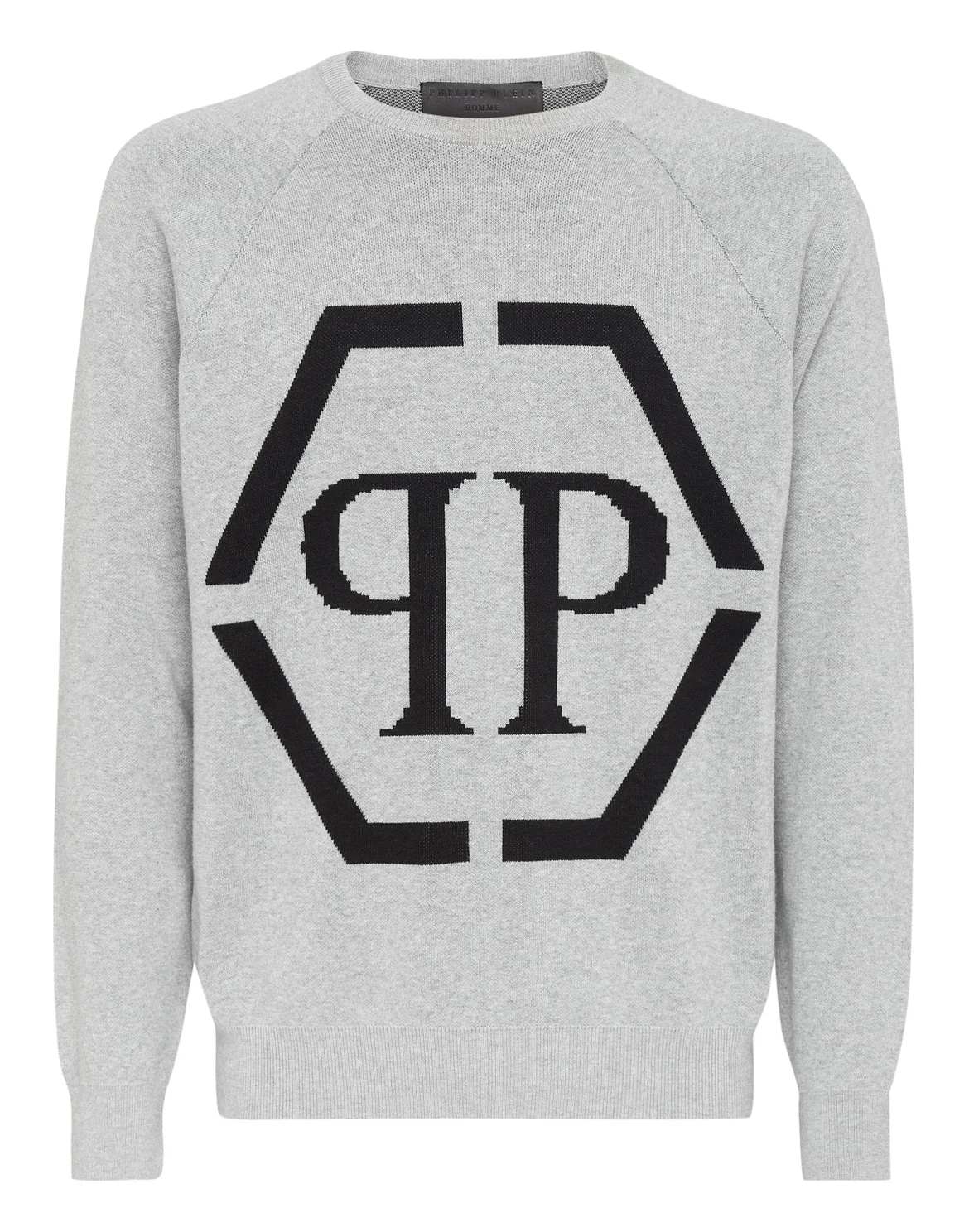 Cotton Pullover Round Neck LS, цвет: Серый