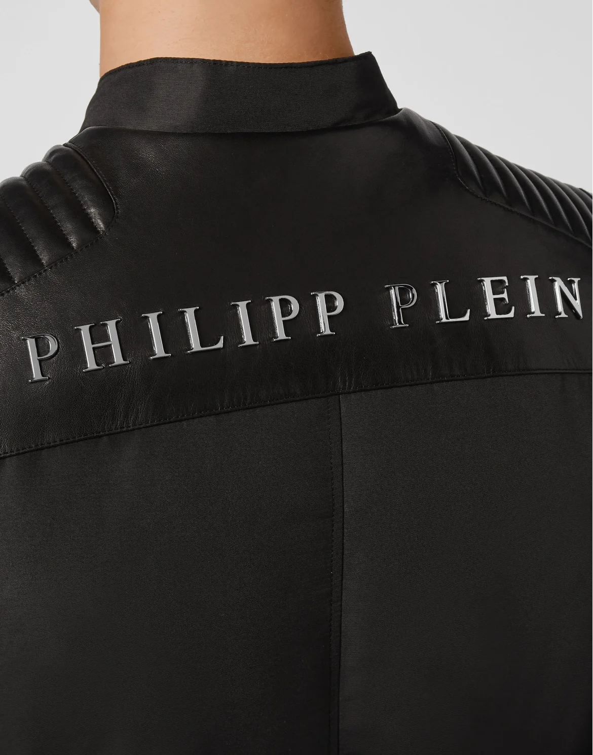Leather Biker Iconic Plein, цвет: Черный