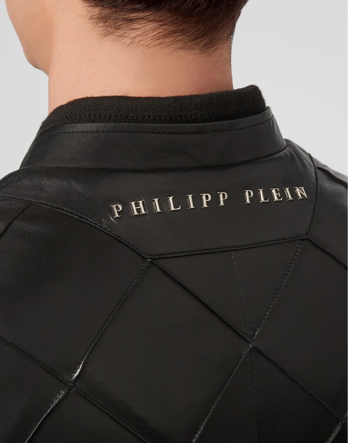 Soft Leather Bomber Iconic Plein, цвет: Черный