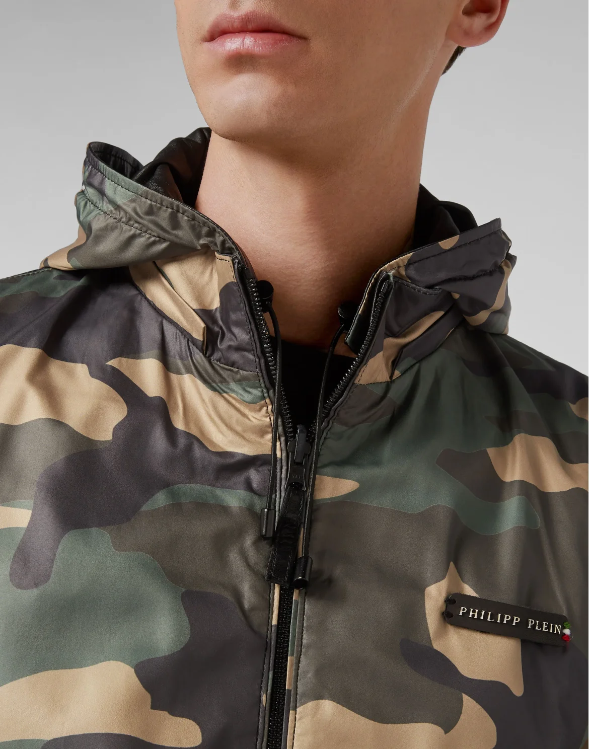 Reversibile Leather Jacket Camouflage, цвет: Камуфляж