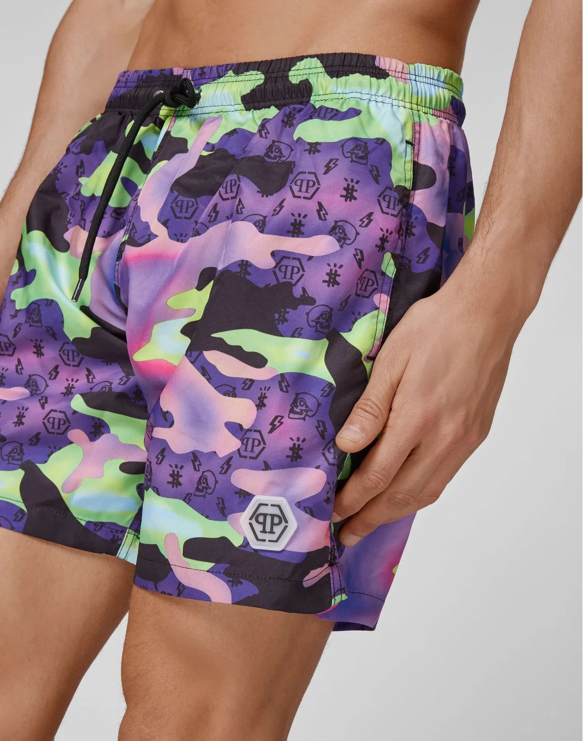 Beachwear Short Trousers Monogram, цвет: Фиолетовый