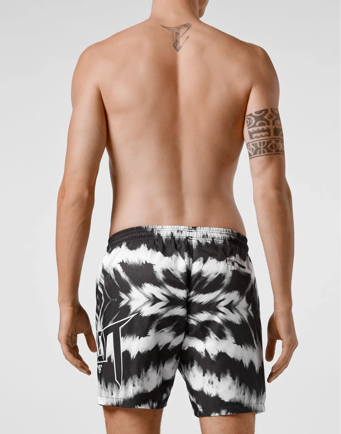 Beachwear Short Trousers Tie dye, цвет: Черный