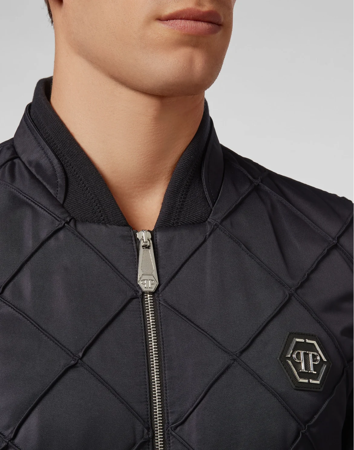 Bomber Nylon Iconic Plein, цвет: Синий