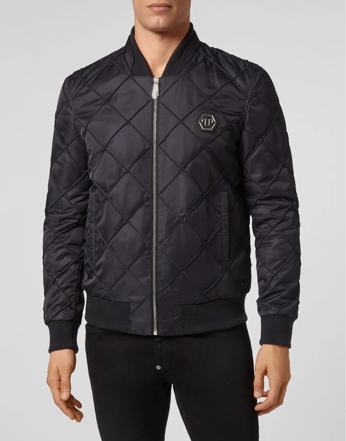 Bomber Nylon Iconic Plein, цвет: Синий
