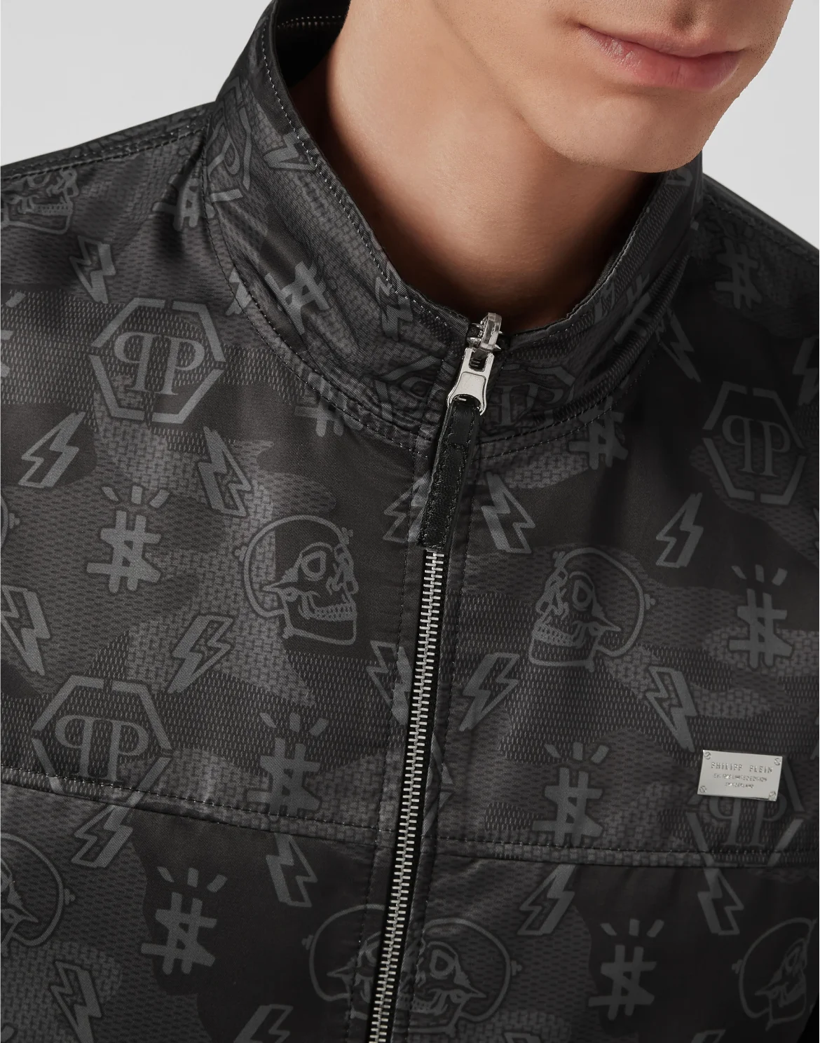 Reversibile Nylon Jacket Camou Monogram, цвет: Черный