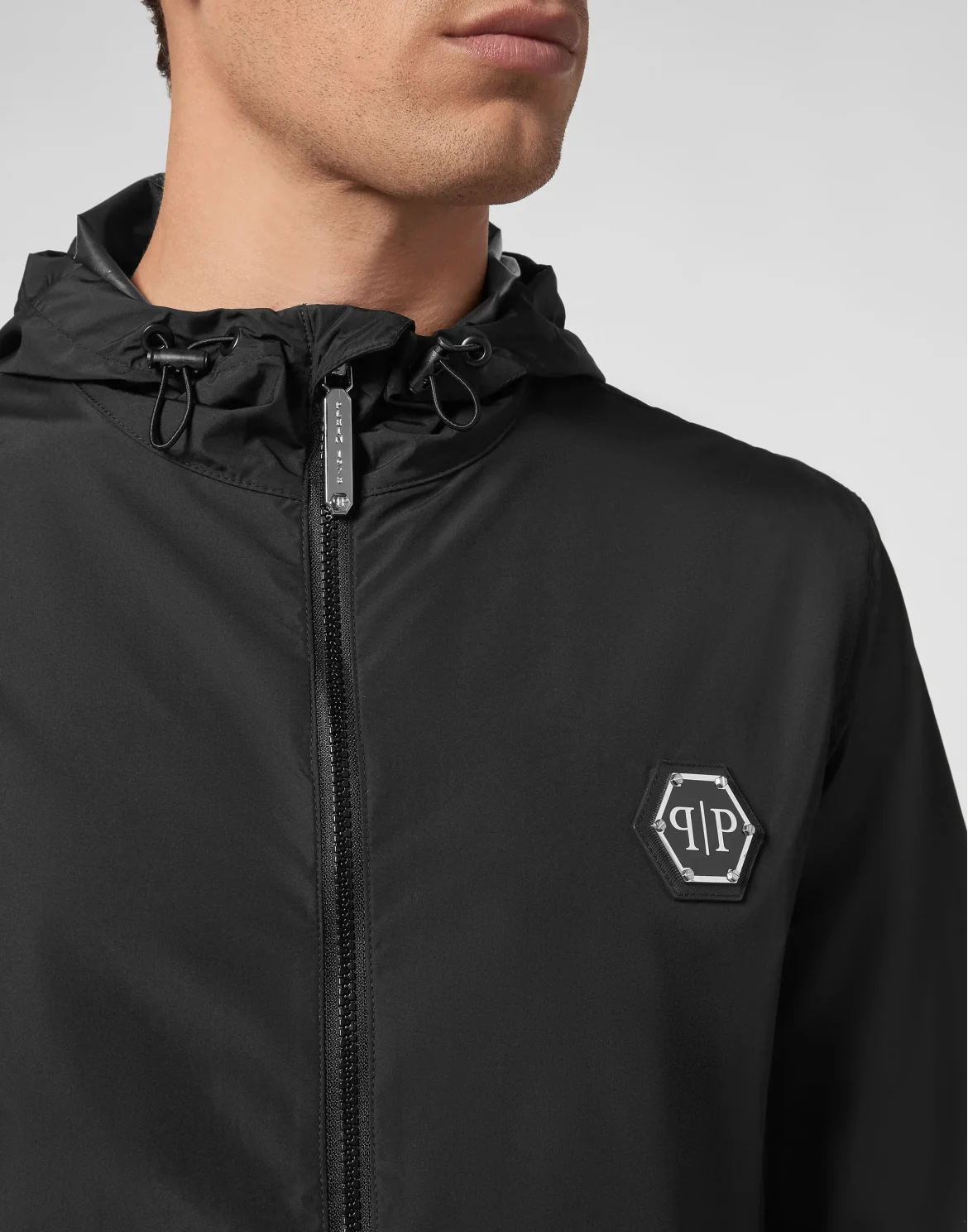 Nylon Windbreaker, цвет: Черный