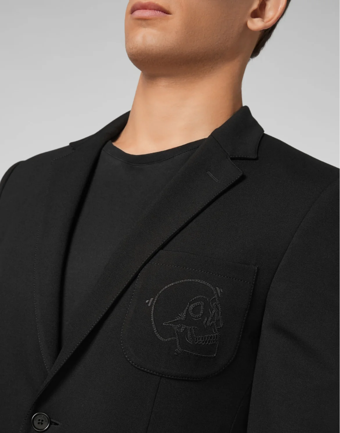 Blazer Slim Fit Skull, цвет: Черный