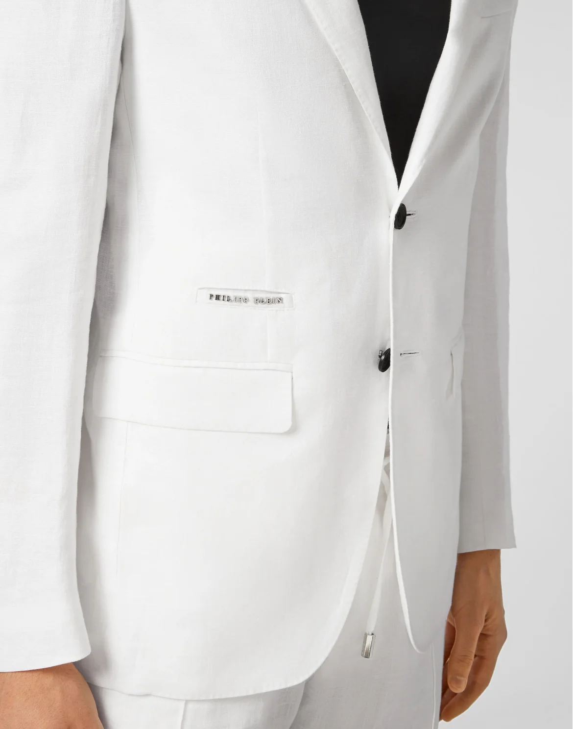 Linen Blazer Regular Fit Iconic Plein, цвет: Белый
