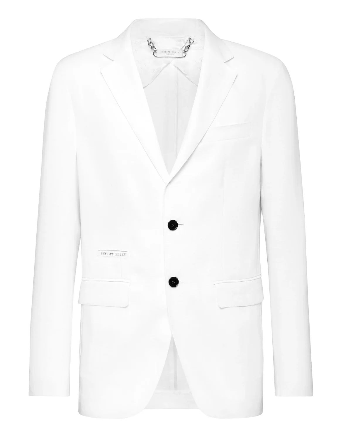 Linen Blazer Regular Fit Iconic Plein, цвет: Белый