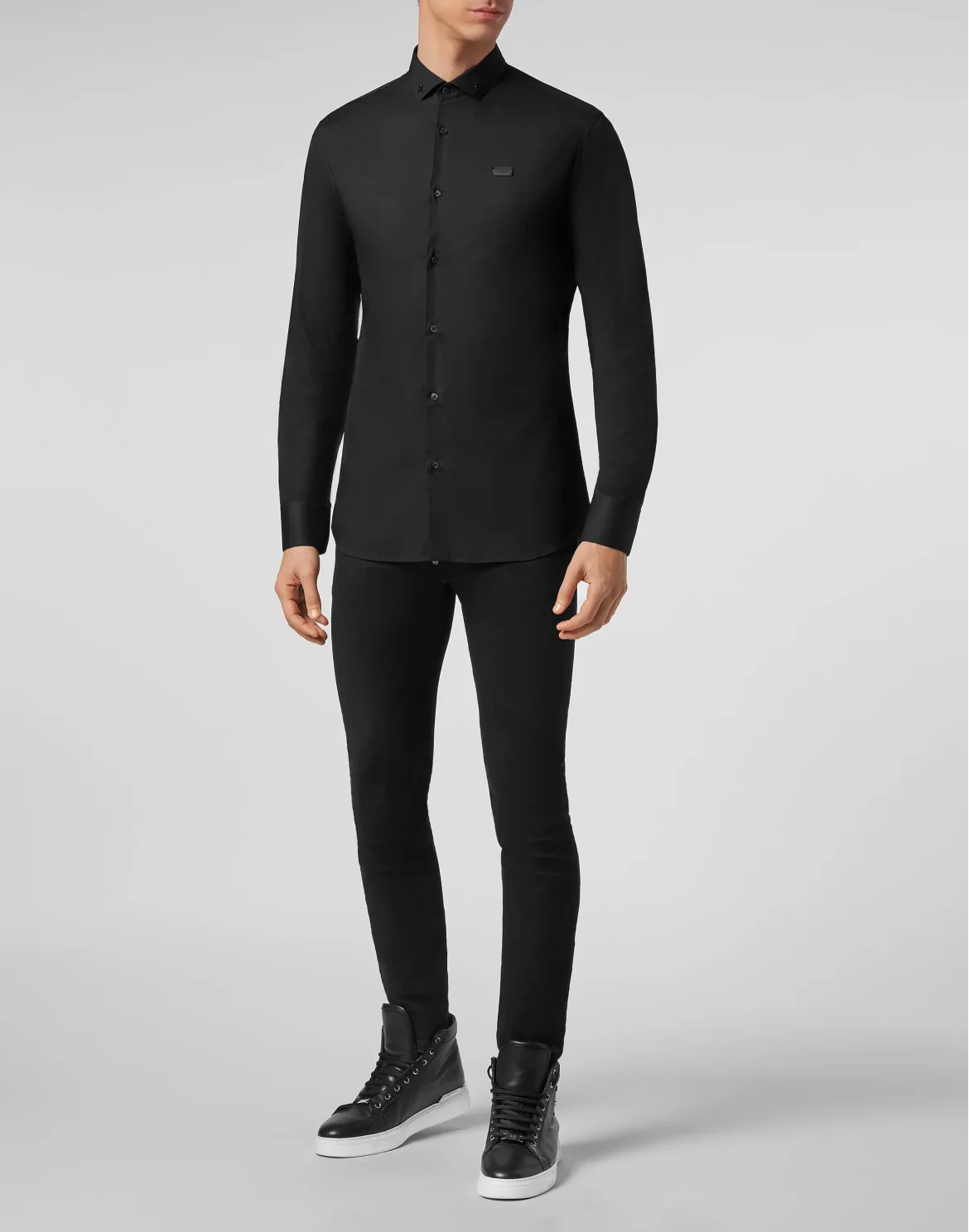 Shirt Platinum Cut LS Iconic Plein, цвет: Черный