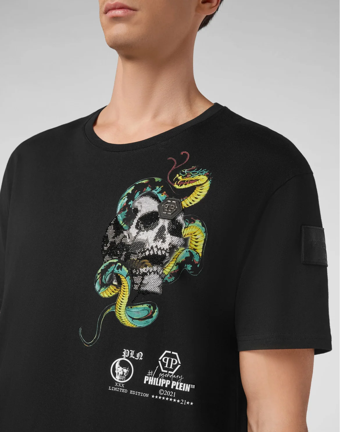 T-shirt Round Neck SS Tattoo, цвет: Черный