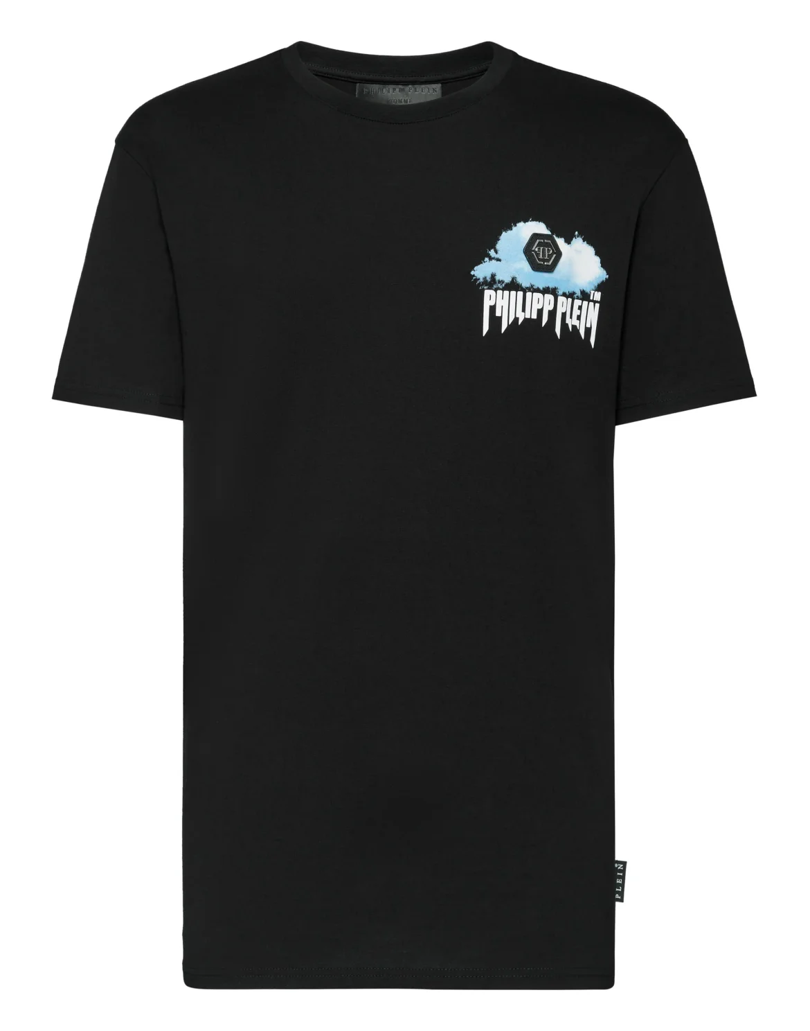 T-shirt Round Neck SS Clouds, цвет: Черный