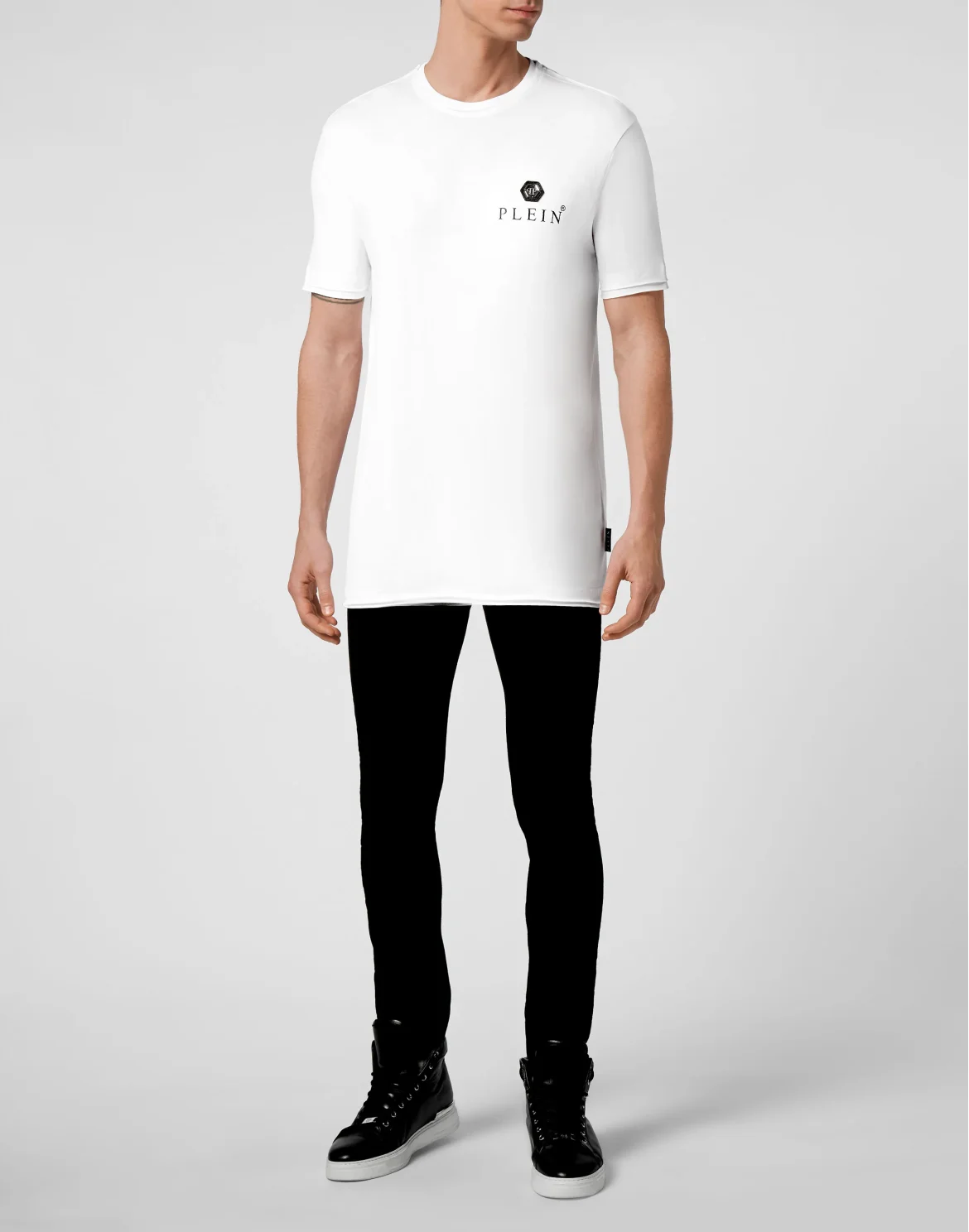 T-shirt Round Neck SS Iconic Plein, цвет: Белый