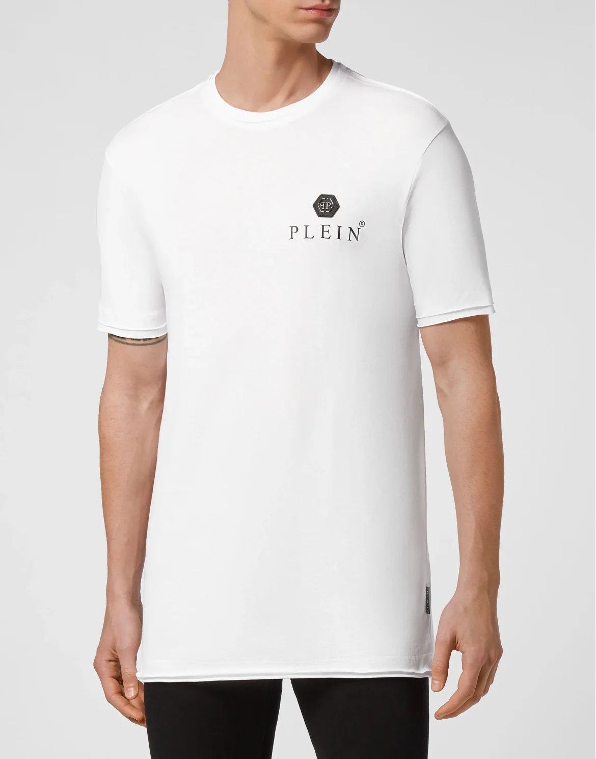 T-shirt Round Neck SS Iconic Plein, цвет: Белый