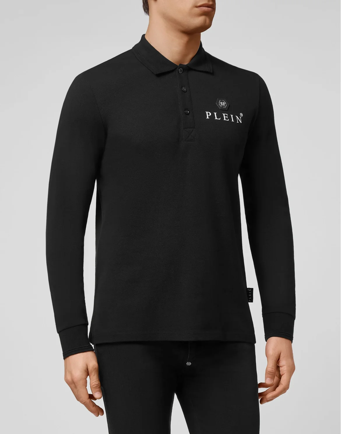 Polo shirt LS Iconic Plein, цвет: Черный
