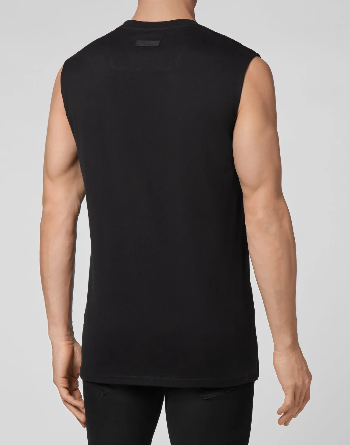 Sleeveless Top Iconic Plein, цвет: Черный