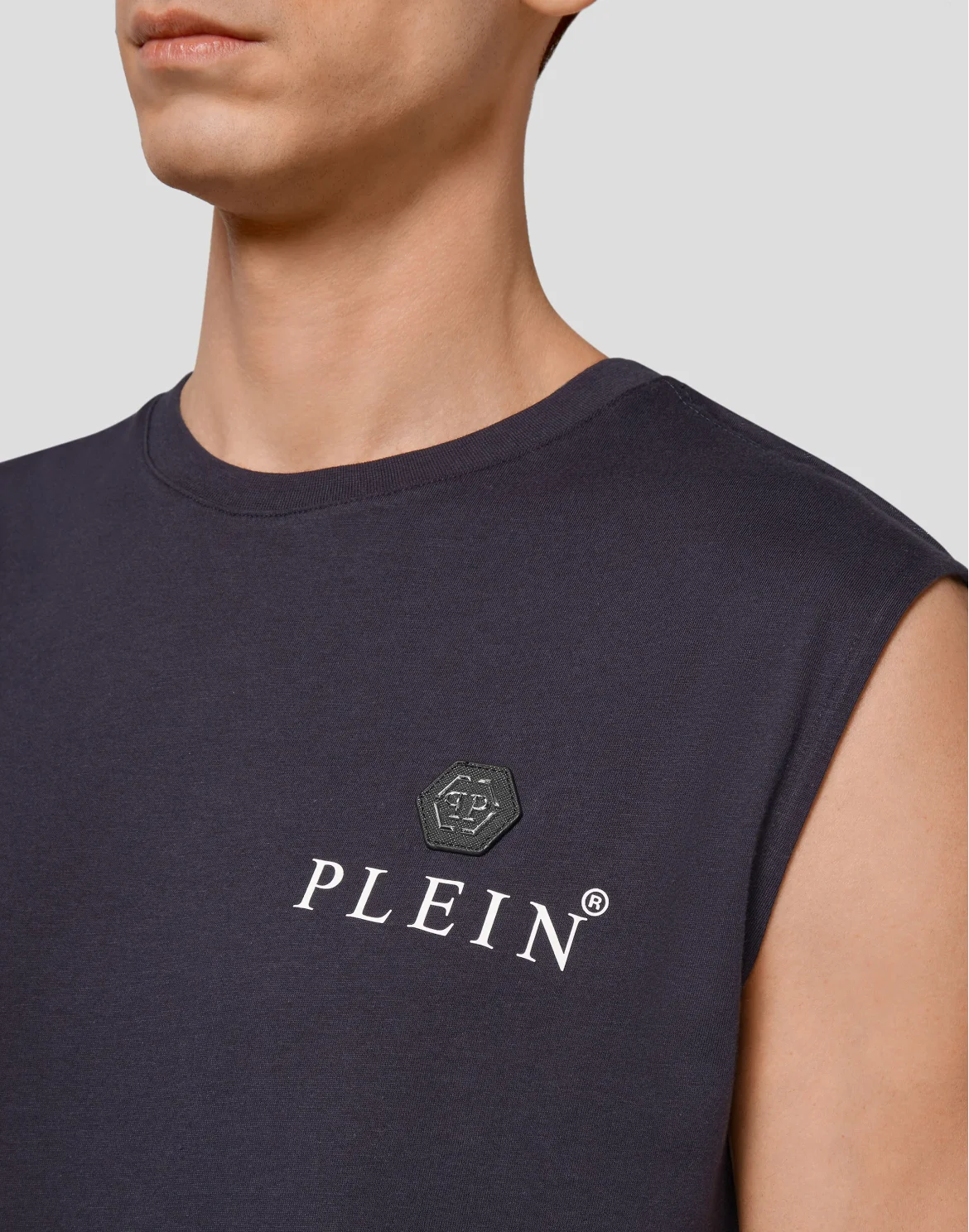 Sleeveless Top Iconic Plein, цвет: Синий