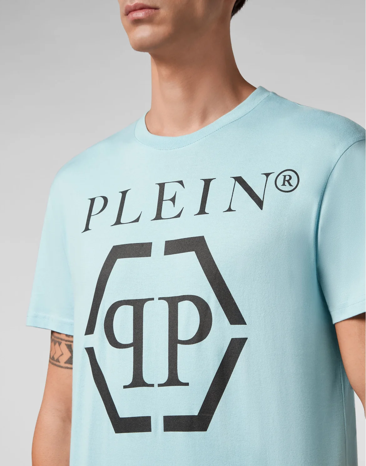 T-shirt Round Neck SS Hexagon, цвет: Голубой