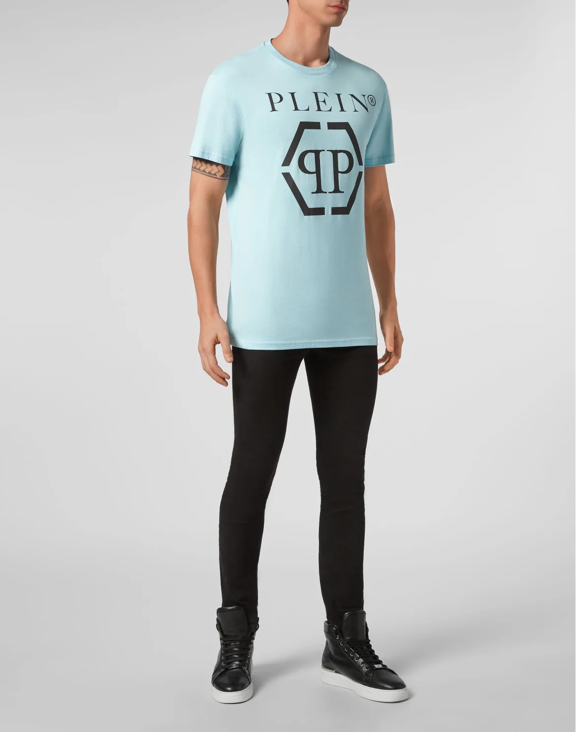T-shirt Round Neck SS Hexagon, цвет: Голубой