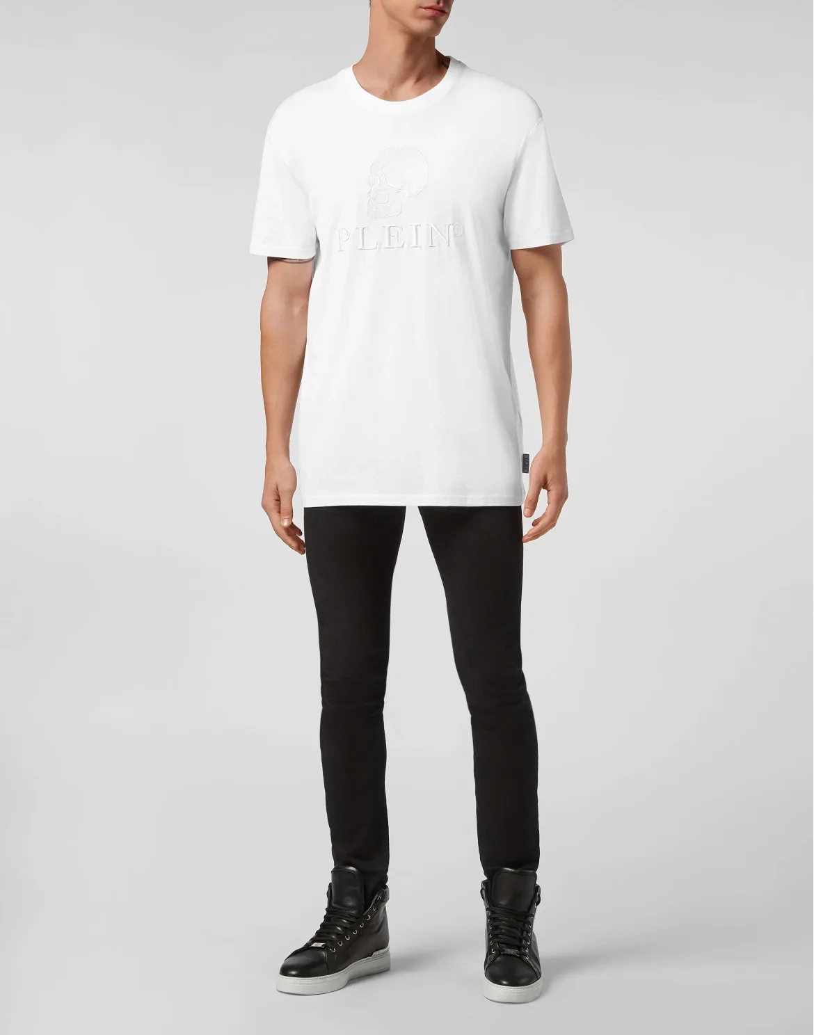 T-shirt Round Neck SS Skull, цвет: Белый