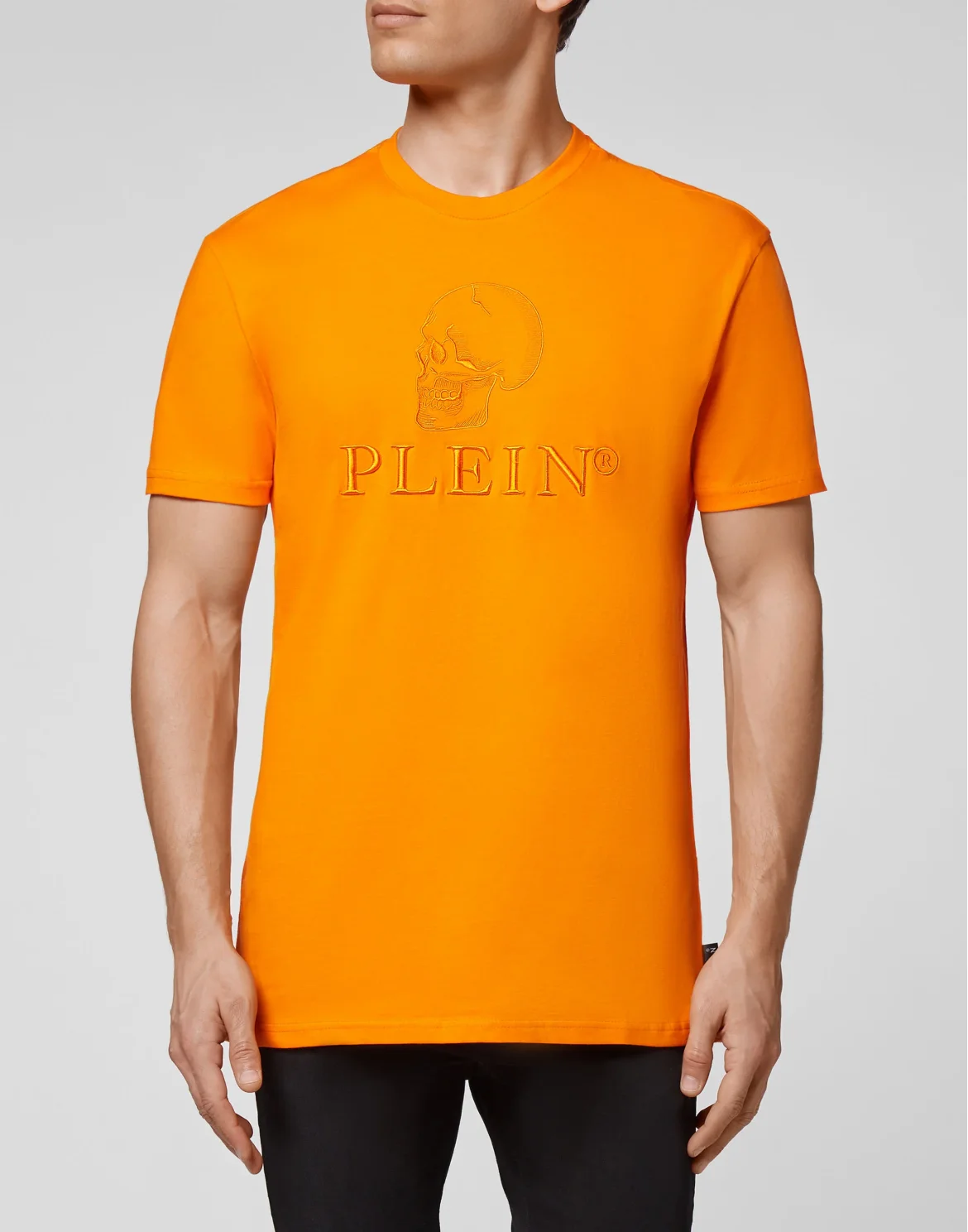 T-shirt Round Neck SS Skull, цвет: Оранжевый