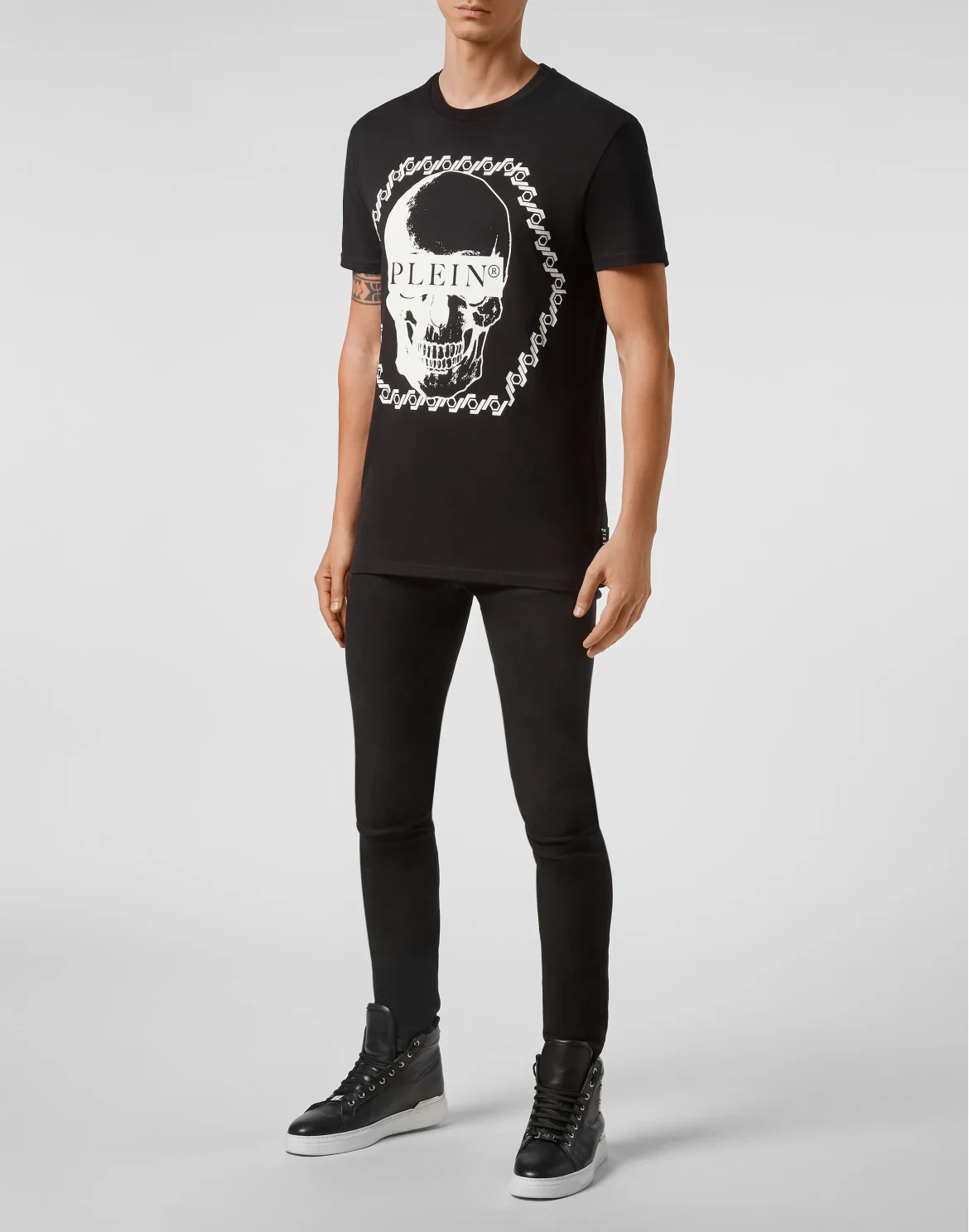 T-shirt Round Neck SS Skull, цвет: Черный